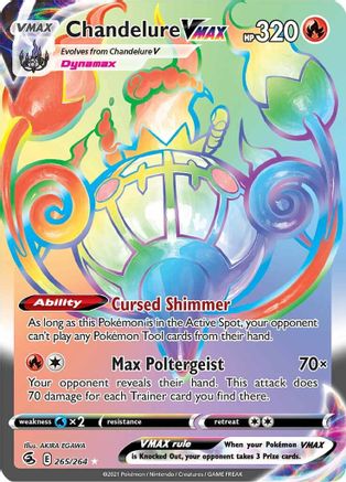 Chandelure VMAX (Secret) 265/264/264 - Secret Rare - Holofoil