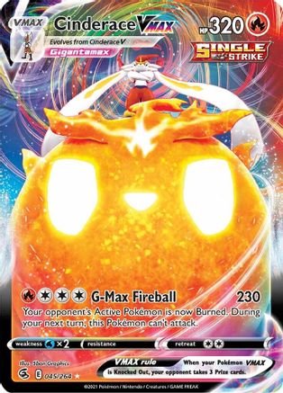 Cinderace VMAX 045/264/264 - Ultra Rare - Holofoil