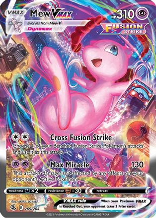 Mew VMAX (Alternate Art Secret) 269/264/264 - Secret Rare - Holofoil