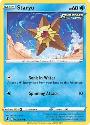 Staryu 052/264/264 - Common