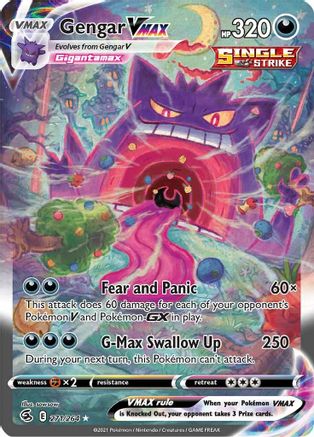 Gengar VMAX (Alternate Art Secret) 271/264/264 - Secret Rare - Holofoil