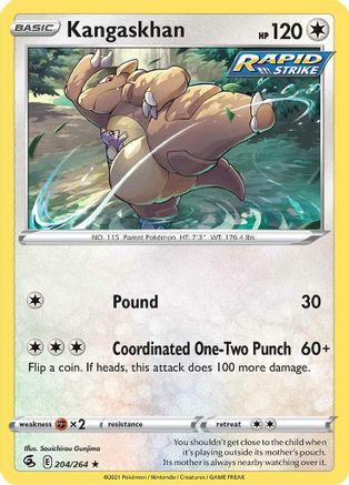 Kangaskhan 204/264/264 - Rare