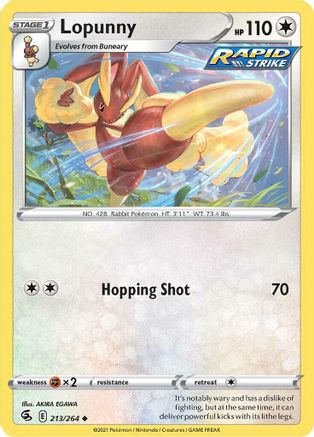 Lopunny 213/264/264 - Uncommon