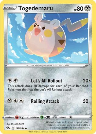 Togedemaru 187/264/264 - Uncommon
