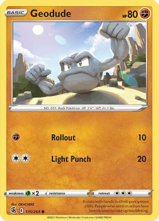 Geodude 135/264/264 - Common