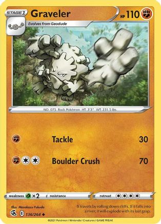 Graveler 136/264/264 - Uncommon