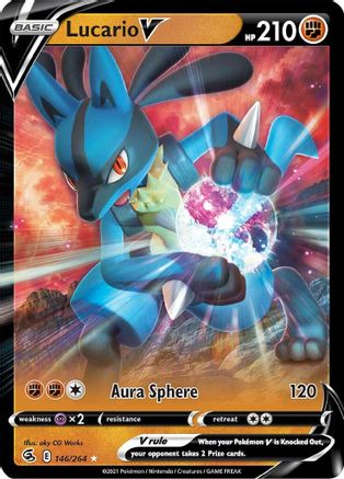 Lucario V 146/264/264 - Ultra Rare - Holofoil