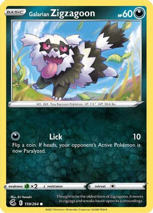 Galarian Zigzagoon 159/264/264 - Common