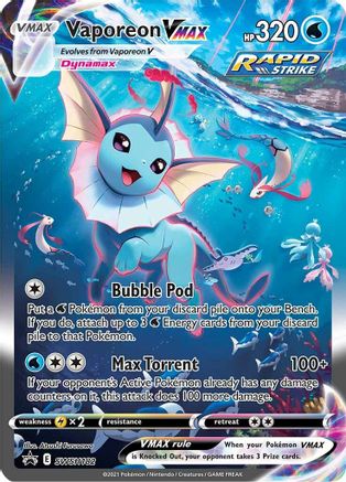 Vaporeon VMAX SWSH182/307 - Promo - Holofoil