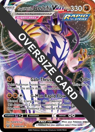 Rapid Strike Urshifu VMAX 088/163 - Promo - Holofoil