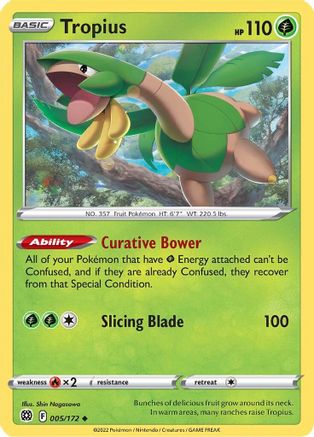 Tropius 005/172/172 - Uncommon
