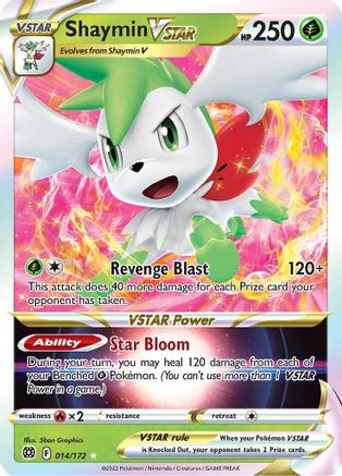 Shaymin VSTAR 014/172/172 - Ultra Rare - Holofoil