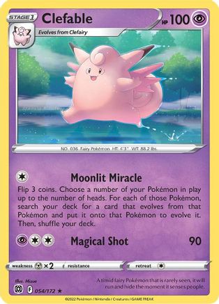 Clefable 054/172/172 - Rare