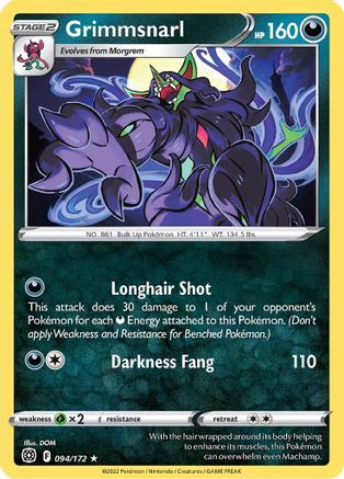 Grimmsnarl 094/172/172 - Rare