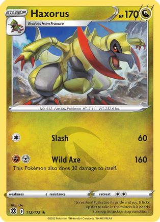 Haxorus 112/172/172 - Rare