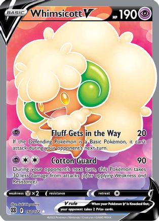 Whimsicott V (Full Art) 160/172/172 - Ultra Rare - Holofoil