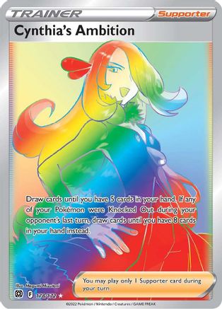 Cynthia's Ambition (Secret) 178/172/172 - Secret Rare - Holofoil