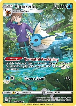 Vaporeon TG02/TG30/30 - Ultra Rare - Holofoil