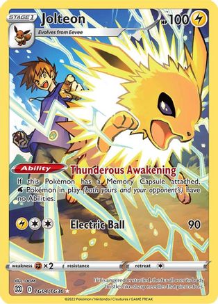 Jolteon TG04/TG30/30 - Ultra Rare - Holofoil