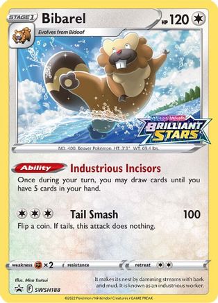Bibarel SWSH188/307 - Promo - Holofoil