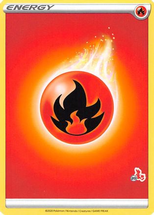 Fire Energy (#20 Cinderace Stamped) - Promo