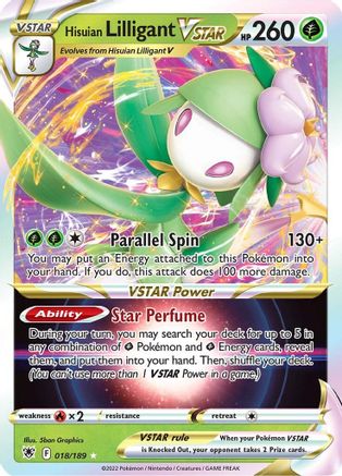 Hisuian Lilligant VSTAR 018/189/189 - Ultra Rare - Holofoil