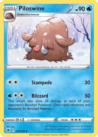 Piloswine 032/189/189 - Uncommon