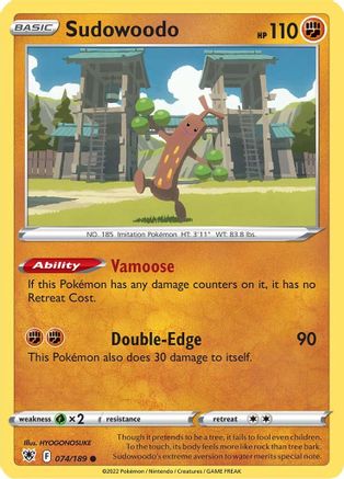Sudowoodo 074/189/189 - Common