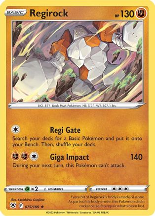 Regirock 075/189/189 - Rare