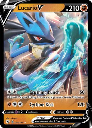 Lucario V 078/189/189 - Ultra Rare - Holofoil