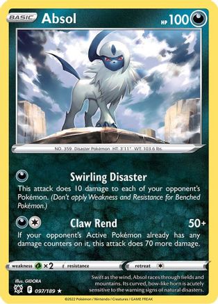 Absol 097/189/189 - Holo Rare - Holofoil