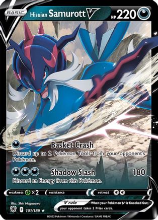 Hisuian Samurott V 101/189/189 - Ultra Rare - Holofoil