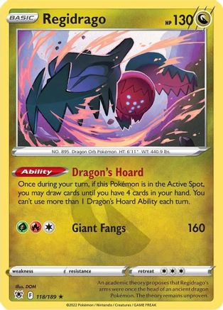 Regidrago 118/189/189 - Rare