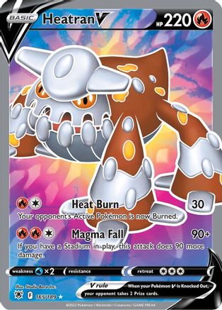 Heatran V (Full Art) 165/189/189 - Ultra Rare - Holofoil