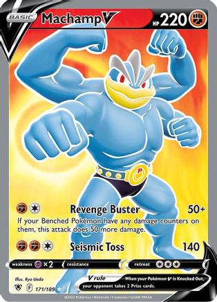 Machamp V (Full Art) 171/189/189 - Ultra Rare - Holofoil