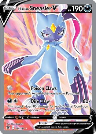 Hisuian Sneasler V (Full Art) 174/189/189 - Ultra Rare - Holofoil