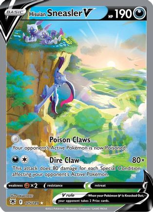 Hisuian Sneasler V (Alternate Full Art) 175/189/189 - Ultra Rare - Holofoil