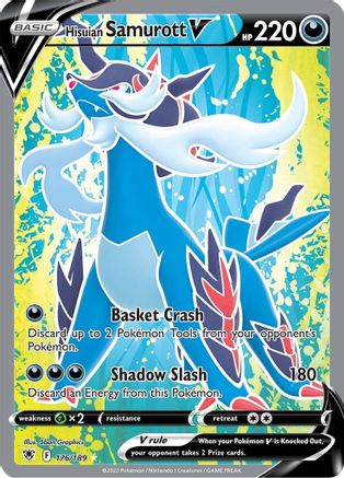 Hisuian Samurott V (Full Art) 176/189/189 - Ultra Rare - Holofoil
