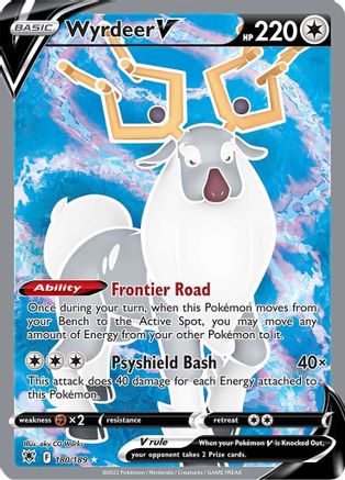 Wyrdeer V (Full Art) 180/189/189 - Ultra Rare - Holofoil