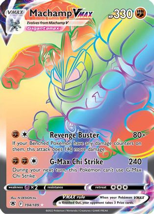Machamp VMAX (Secret) 194/189/189 - Secret Rare - Holofoil