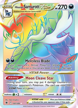 Hisuian Samurott VSTAR (Secret) 197/189/189 - Secret Rare - Holofoil