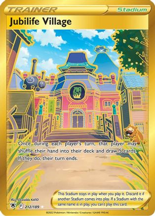 Jubilife Village (Secret) 212/189/189 - Secret Rare - Holofoil