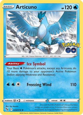 Articuno 024/078/78 - Holo Rare - Holofoil
