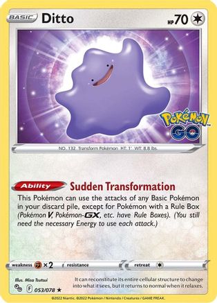 Ditto 053/078/78 - Holo Rare - Holofoil