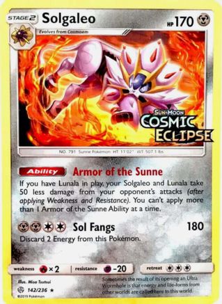 Solgaleo 142/236 - Promo - Holofoil