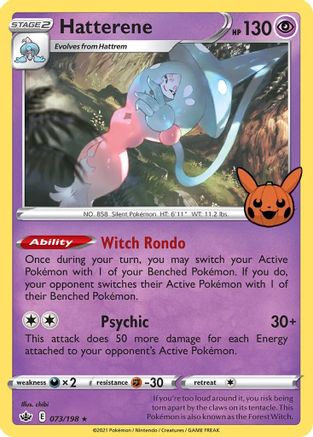 Hatterene 073/198 - Promo - Holofoil