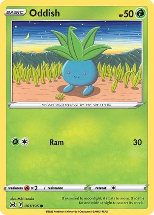 Oddish 001/196/196 - Common