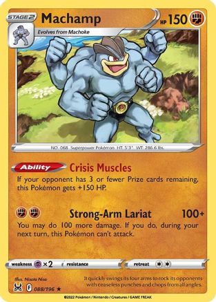 Machamp 088/196/196 - Holo Rare - Holofoil