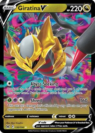 Giratina V 130/196/196 - Ultra Rare - Holofoil
