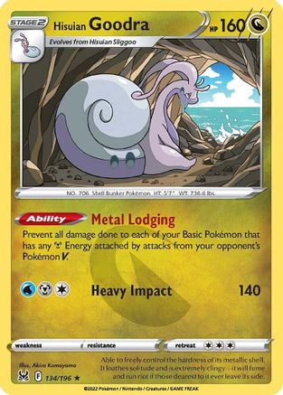 Hisuian Goodra 134/196/196 - Holo Rare - Holofoil